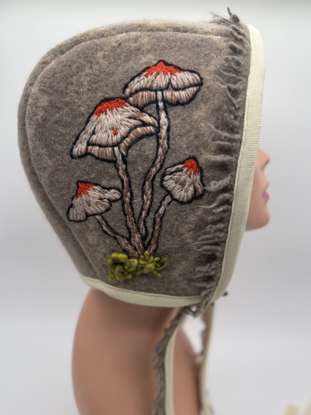 Magic Mushroom Bonnet Hood